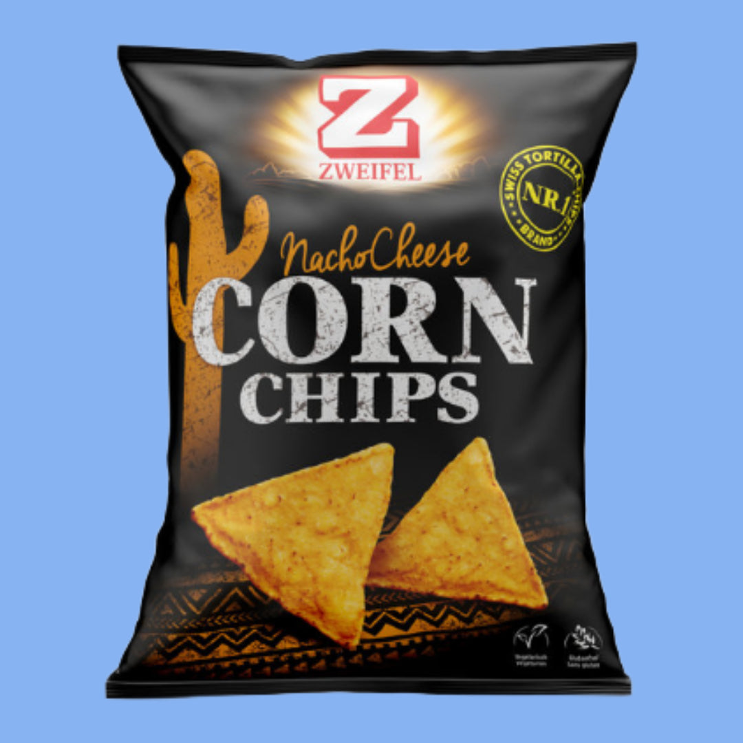 Zweifel Corn Chips Nacho Cheese 125g