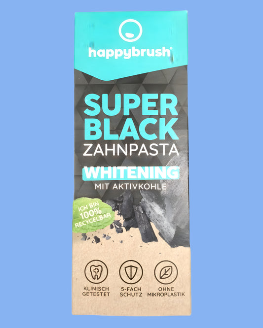 Zahnpasta Super Black Happybrush 75ml