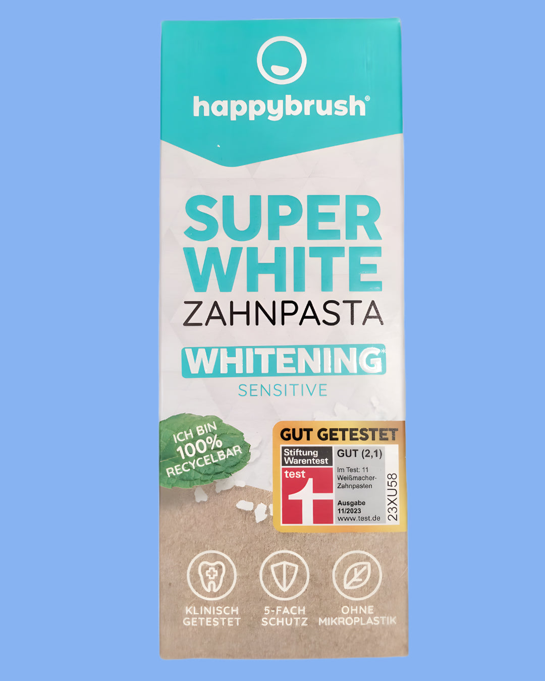 Zahnpasta Super White Happybrush 75ml